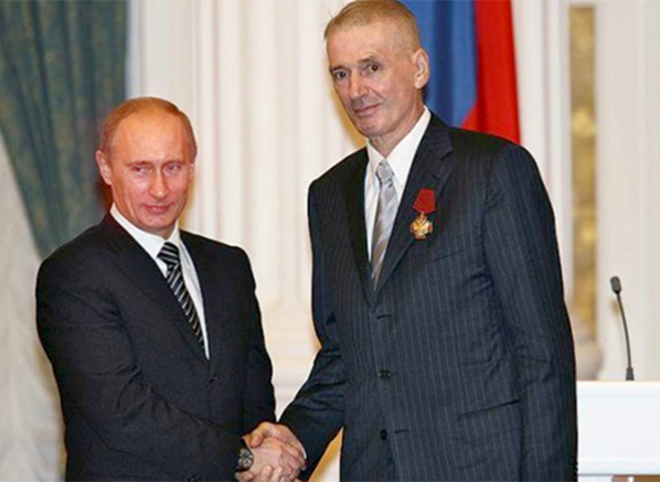 Президент России Владимир Путин и Александр Абдулов в Кремле