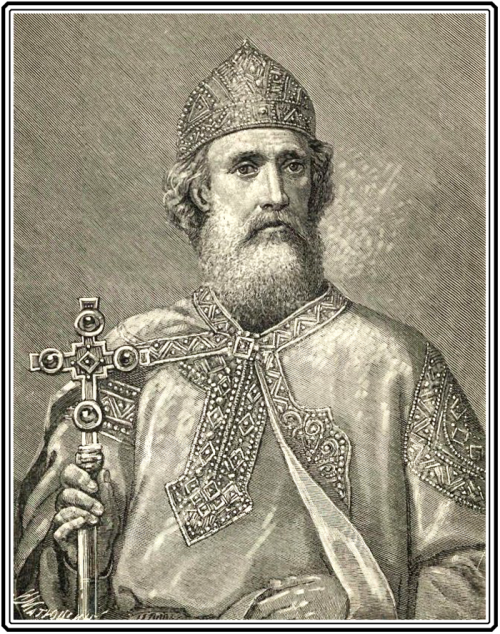 И. Матюшин с рисунка Ф. Солнцева. Князь Владимир Великий. Гравюра, 1889 г.