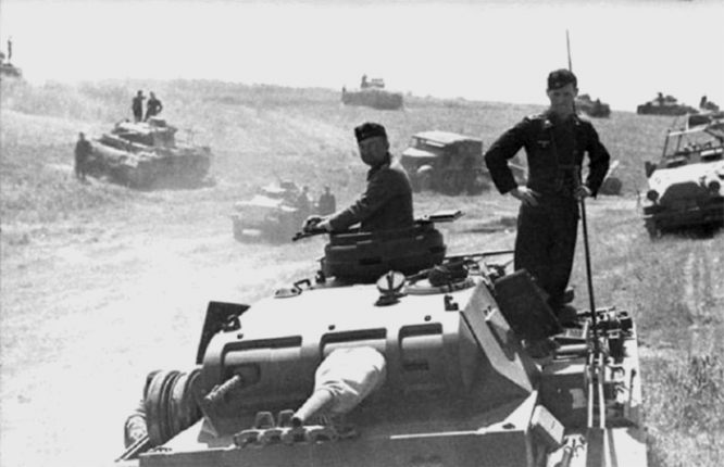 13-я танковая дивизия Вермахта возле Фастова под Киевом. Июль 1941 года. Источник – forum.fastiv.com.ua