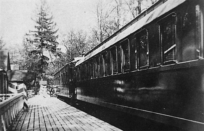 Царский поезд, в котором Николай II подписал отречение от престола