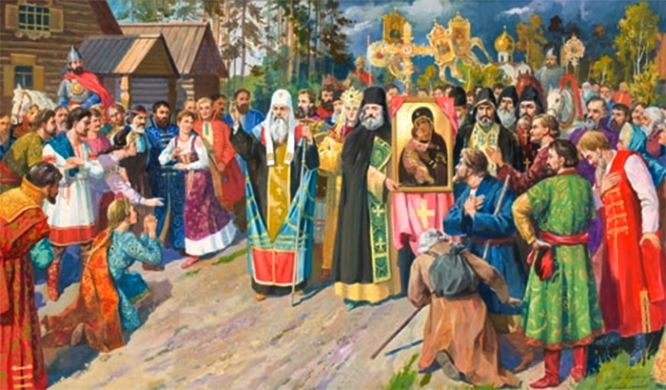 Чудесное избавление Русской земли от Тамерлана на Кучковом поле – встреча Владимирской иконы Пресвятой Богородицы