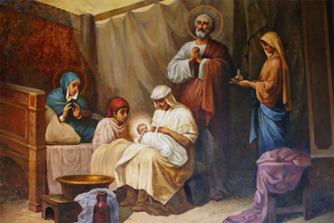 Рождение Матери Господа нашего Иисуса Христа от праведных родителей Иоакима и Анны