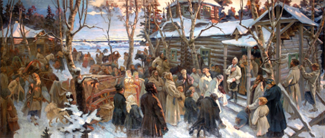 Отъезд А. В. Суворова из села Кончанского в поход 1799 г.