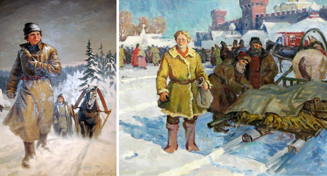 Михаил Ломоносов в Москве.