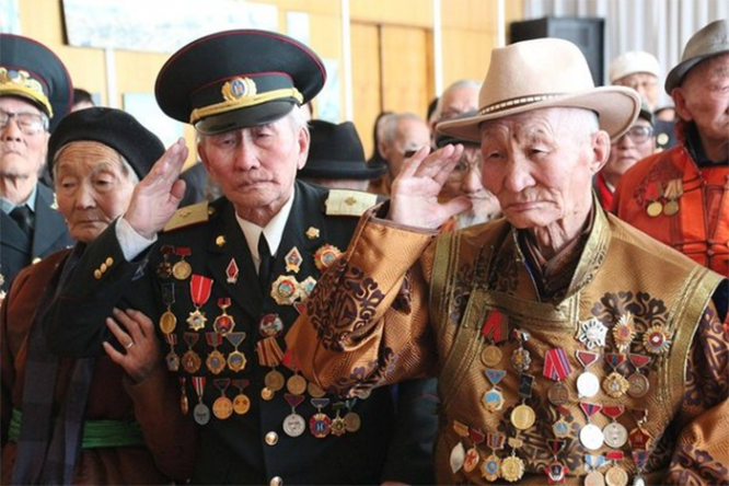 Монгольские ветераны войны. Спасибо, братья-монголы!