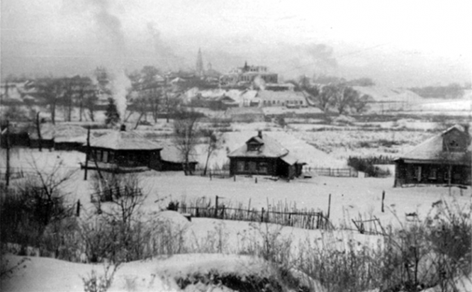 Вид на Волоколамск, 1941 г.