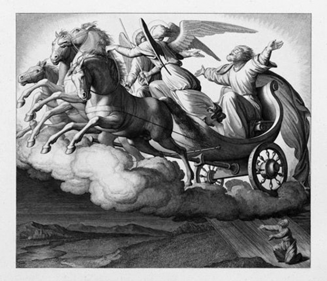 Илья Пророк на своей колеснице.