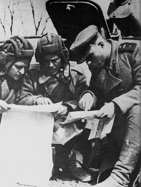 Советские самоходчики в Венгрии, октябрь 1944 г.