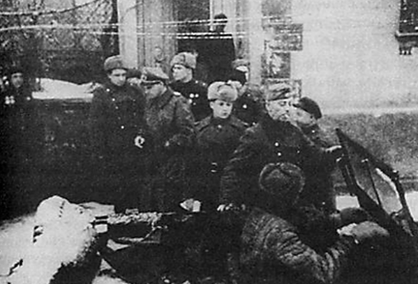 Бригаденфюрреры Пфеффер Вильденбрух и Линденау арестованы красноармейцами, февраль 1945 г.