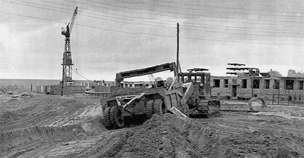 Начало строительства. 1955 г.