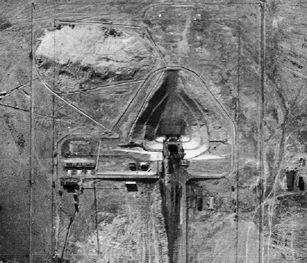 Стартовая площадка ПУ-1, будущий «Гагаринский старт». Снимок Фрэнсиса Пауэрса, самолет-разведчик которого был сбит во время полёта над Свердловском 1 мая 1960 года