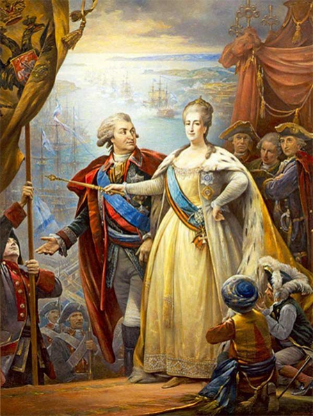 Екатерина Великая и граф Потёмкин