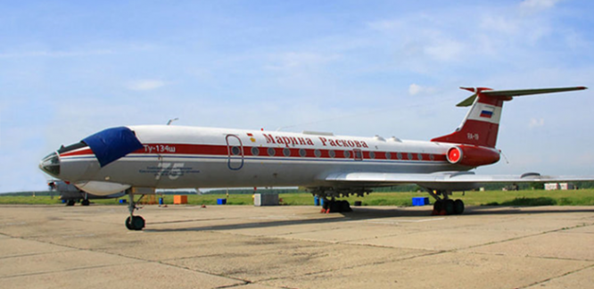 Ту-134Ш «Марина Раскова» на 1449-й авиабазе Тамбова