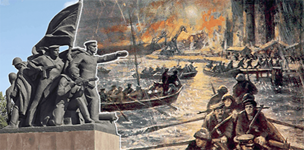 Высадка десанта в порт Николаева. С картины В. А. Печатина