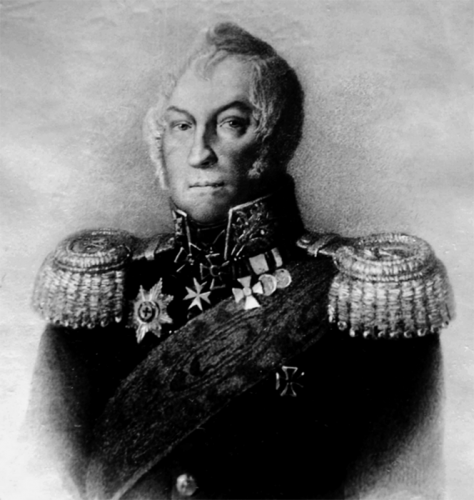 Первый командир Гвардейского экипажа контр-адмирал И. П. Карцов