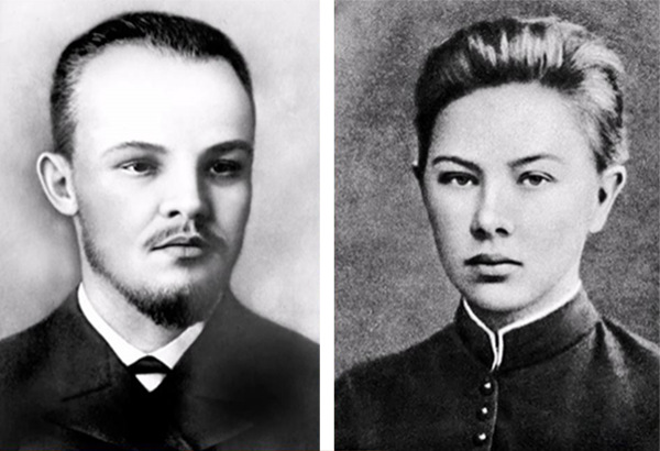 Владимир Ленин и Надежда Крупская