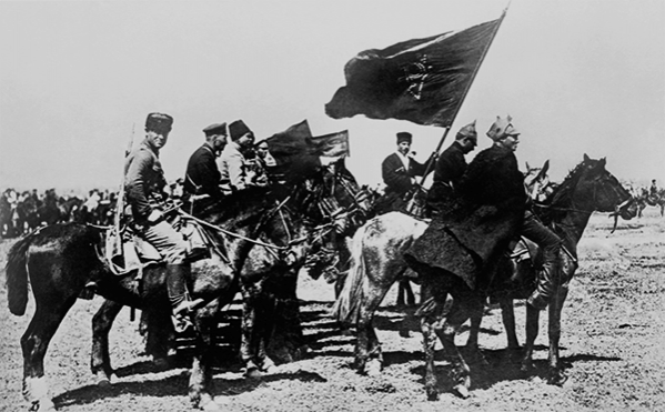 Кавалеристы Первой Конной армии под командованием С. М. Буденного