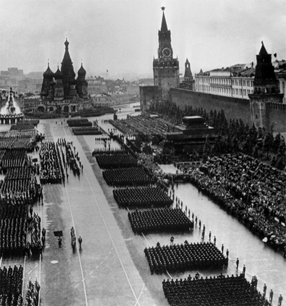 Парад Победы на Красной площади в Москве. 24 июня 1945 года