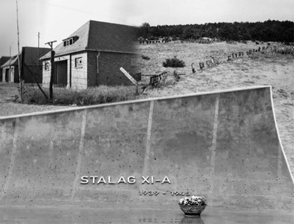 Общий вид бараков лагеря Shtalag XI A, в которых жили советские военнопленные / Кладбище №1 лагеря Shtalag XI A / Мемориал на месте лагеря Shtalag XI A