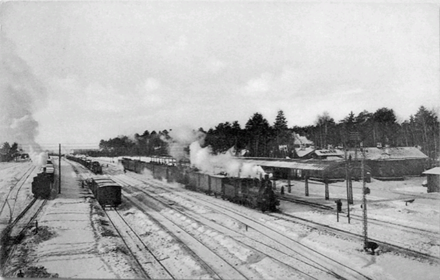 Подмосковная станция Лосиноостровская (с дореволюционной открытки) – будущее место катастрофы 30 декабря 1941 года